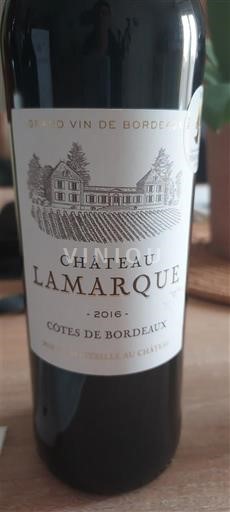 Bordeaux Côtes-de-Bordeaux Château Lamarque 2016
