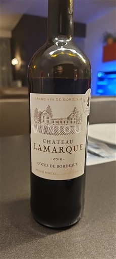 Bordeaux Côtes-de-Bordeaux Château Lamarque 2016