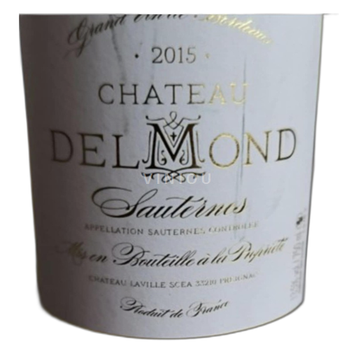 Bordeaux Sauternes Château Delmond Laville 2015