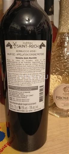 Roussillon Maury sec Saint Roch Kerbuccio 2021