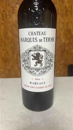 Bordeaux Margaux Grand Cru Château Marquis de Terme 2022