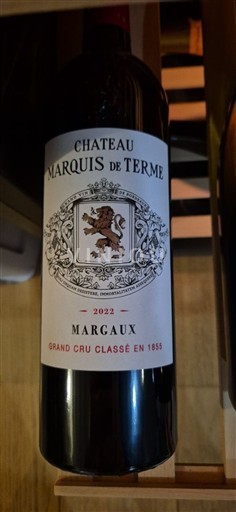 Bordeaux Margaux Grand Cru Château Marquis de Terme 2022