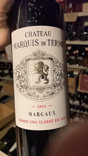 Bordeaux Margaux Grand Cru Château Marquis de Terme 2022
