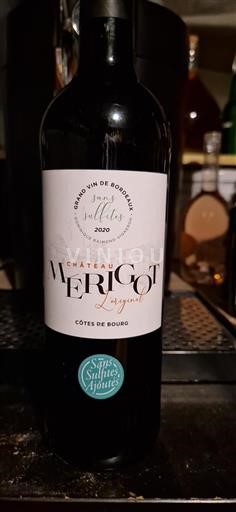 Bordeaux Côtes-de-bourg Château Merigot L'Original 2020