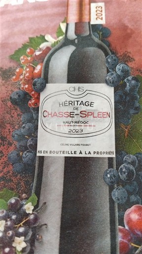 Bordeaux Haut-Médoc Chasse-Spleen Héritage de Chasse-Spleen 2023