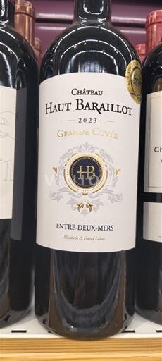 Bordeaux Entre-deux-mers Château Haut Baraillot Grande 2023