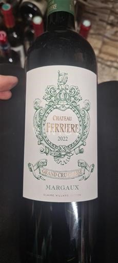Bordeaux Margaux Grand Cru Château Ferrière 2022