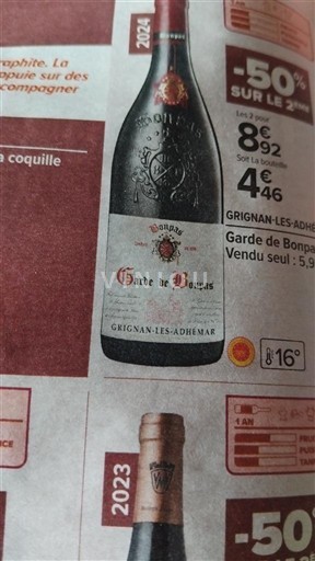 Valle del Rodano Grignan-les-adhémar Vignobles Dubost Garde de Bonpas 2024