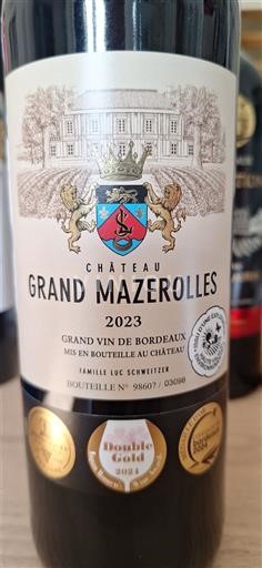 Bordeaux Château Grand Mazerolles 2023