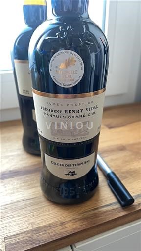 Roussillon Banyuls Grand Cru Cellier des Templiers Prestige Président Henry Vidal 2004