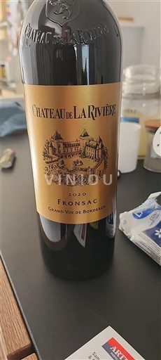 Bordeaux Fronsac Château La Rivière 2020