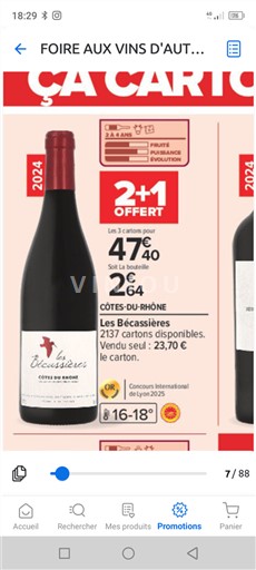 Vale do Ródano Côtes-do-Ródano Les Bécassières 2022