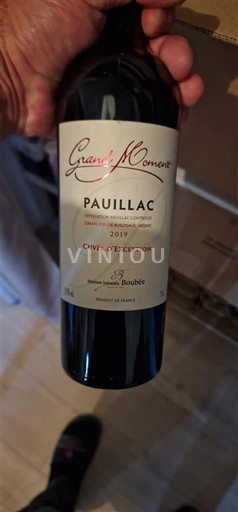 Bordeaux Pauillac Jean Boubée d'Exception 2019