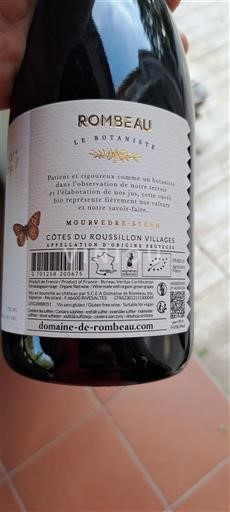 Roussillon Côtes du Roussillon Villages Domaine Rombeau Le Botaniste 2024