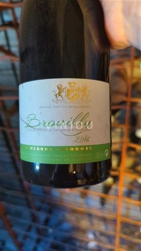 Beaujolais Brouilly Claude Théodore 2016