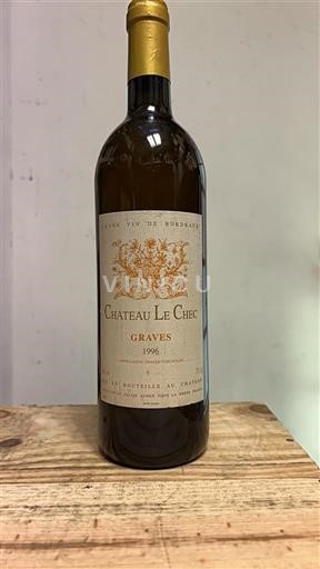 Bordeaux Graves Château Le Chec 1996