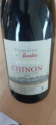 Thung lũng sông Loire Chinon Domaine Beaulieu Tradition 2022