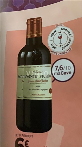 Burdeos Lussac-Saint-Émilion Château Bononnin Pichon 2020