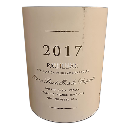 Bordeaux Pauillac Produit de france 2017