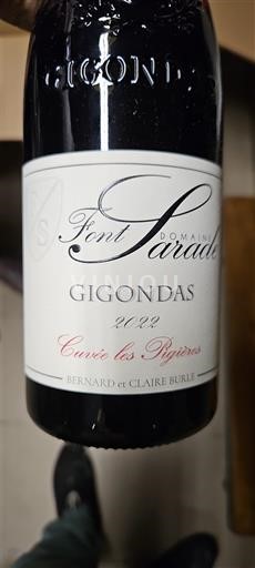 Vallée du Rhône Gigondas Domaine Font Sarade les Pigieres 2022