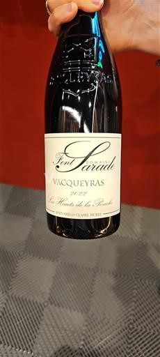 Valle del Ródano Vacqueyras Domaine Font Sarade Les Hauts de la Ponche 2022