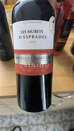 Roussillon Banyuls Grand Cru Grand Cru Les Murets Esprades 2010