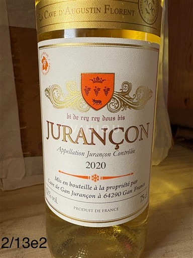 South West Jurançon Cave Augustin Florent 2020