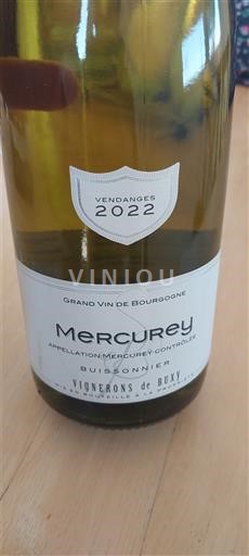 Bourgogne Mercurey Vignerons de Buxy Buissonnier 2022