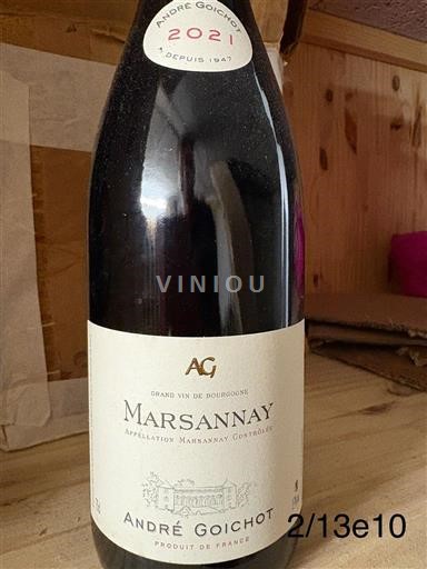Borgogna Marsannay André Goichot 2021