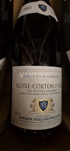 Vin Rouge sec Les Petites Lolières Domaine Maillard Père & Fils 2022 France Bourgogne Aloxe-Corton AOC Premier Cru