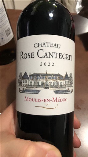 Bordeaux Moulis-en-Médoc Château Rose Cantegrit 2022