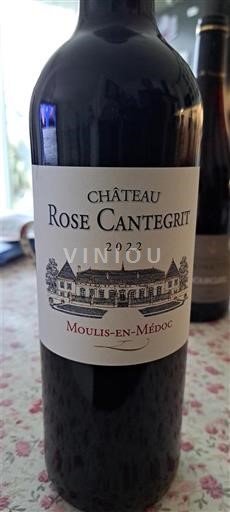 Bordeaux Moulis-en-Médoc Château Rose Cantegrit 2022