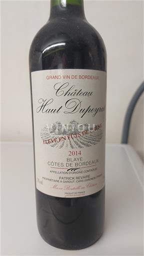 Bordeaux Blaye-Côtes-de-Bordeaux Château Haut Dupeyrat 2014