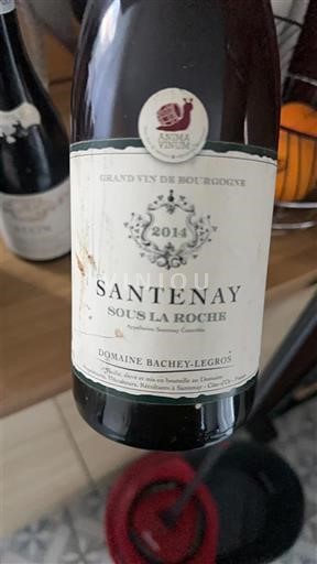 Bourgogne Santenay Domaine Bachey-Legro Sous la Roche 2014