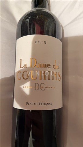 Bordeaux Pessac-Léognan Château Couhins La Dame de Couhins 2015