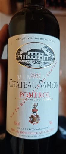 Bordeaux Pomerol Château Samson 2022