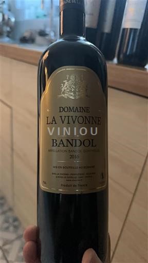 Provence Bandol Domaine La Vivonne 2016
