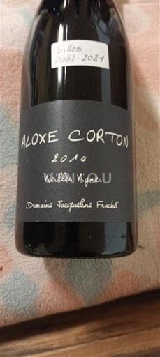 Vin Rouge sec Vieilles Vignes Domaine Jacqueline Frachet 2014 France Bourgogne Aloxe-Corton AOC