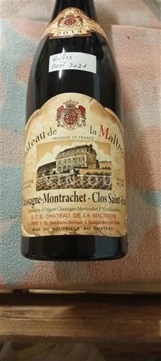 Borgonha Chassagne-Montrachet Premier Cru Château La Maltroye Clos Saint-Jean 2014
