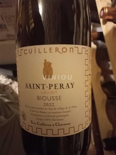 Thung lũng Rhône Saint-Péray Cuilleron Lieu-dit Biousse 2022