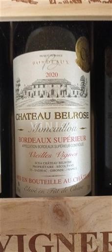 Bordeaux Bordeaux Supérieur Château Belrose Moncaillou 2020