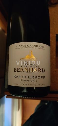 Alsazia Non specificato Grand Cru Domaine Jean-Marc Bernhard Kaefferkopf 2017