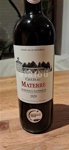 Bordeaux Bordeaux Supérieur Château Materre 2020