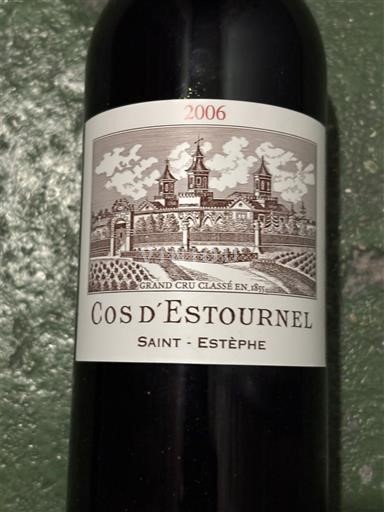 Bordeaux Saint-Estèphe Grand Cru Cos Estournel 2006