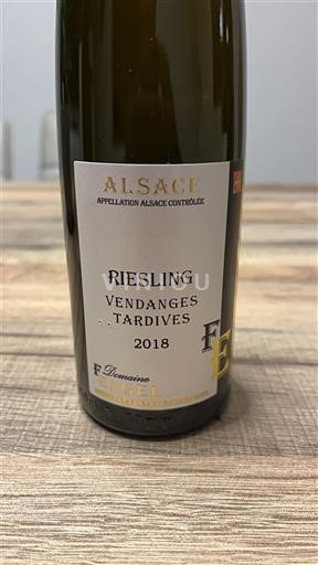 Alsace Domaine F. Engel Vendanges Tardives 2018