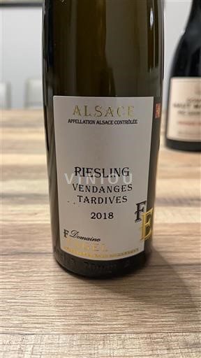 Alsace Vendanges Tardives Domaine Fernand Engel Vendanges Tardives 2018