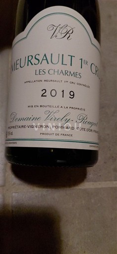 Burgundsko Meursault Premier Cru Domaine Virely-Rougeot Les Charmes 2019