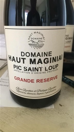Langvedok Pic-saint-loup Domaine Haut Maginai Grande Réserve 2024