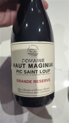 Languedoc Pic-saint-loup Domaine Haut Maginai Grande Réserve 2024