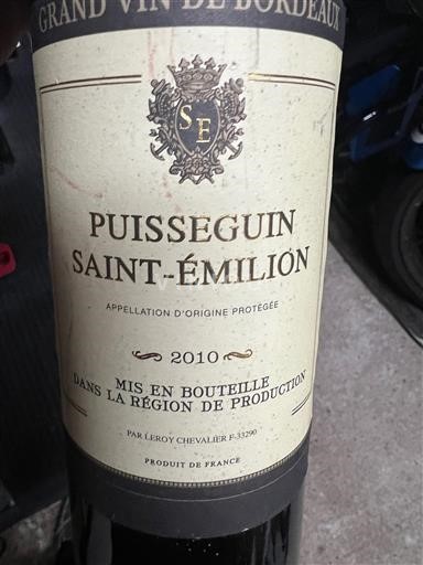 Bordeaux Puisseguin-Saint-Émilion Leroy Chevalier 2010